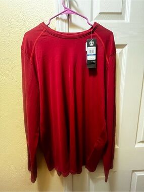 Under Armour heatgear Long Sleeve Training Shirt Men's XL maroon NWT